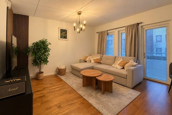 Möblerad 2:a med balkong i Barkabystaden